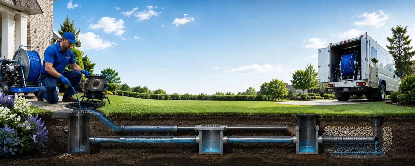 Outdoor drain cleaning information for Amherst, MA